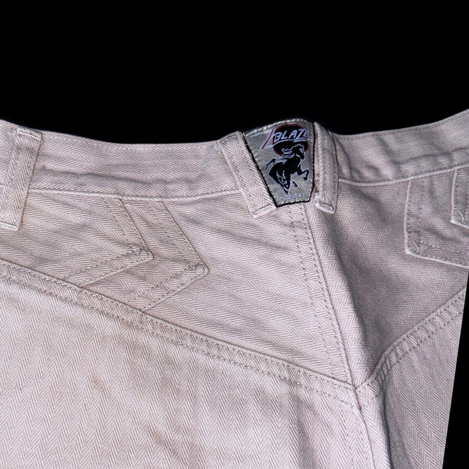 Designer Khaki Denim BAREBACK Blaze High Rise Cuff Off Shorts 13 Jr Size 34" / US 12 / IT 48 - 7 Thumbnail