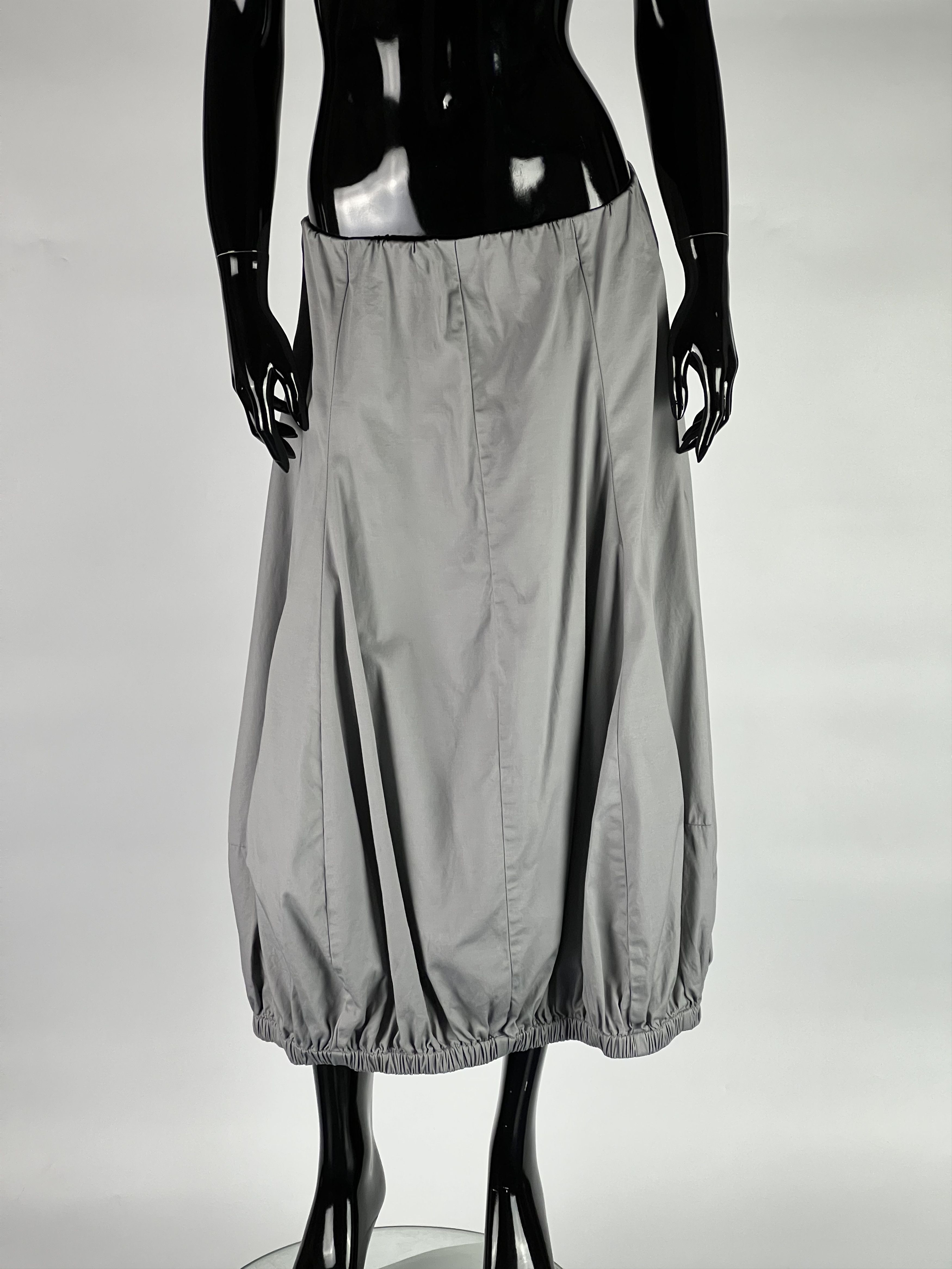 Rundholz Rundholz Gray Pleated Midi Skirt Size M Size 30" / US 8 / IT 44 - 1 Thumbnail