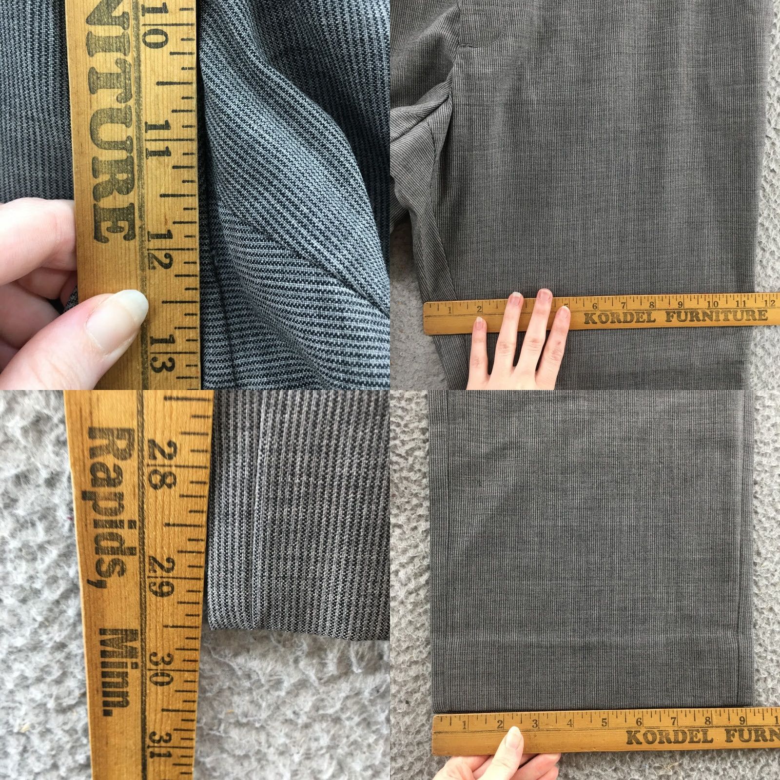 Banana Republic Banana Republic Dress Pants Mens 34/30 Gray Classic Fit Dress Pants Size US 34 / EU 50 - 8 Thumbnail