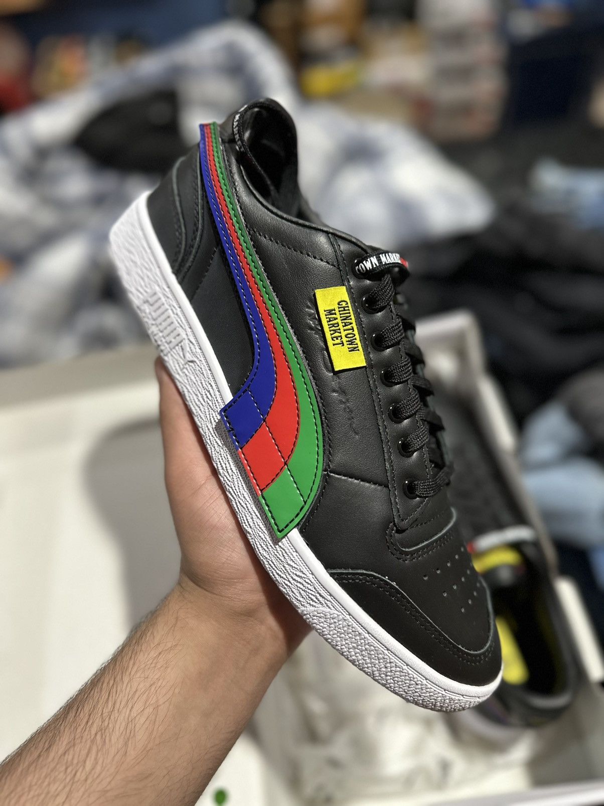 Market × Puma Puma Chinatown Market Black Ralph Sampson Low Size US 10 / EU 43 - 5 Thumbnail