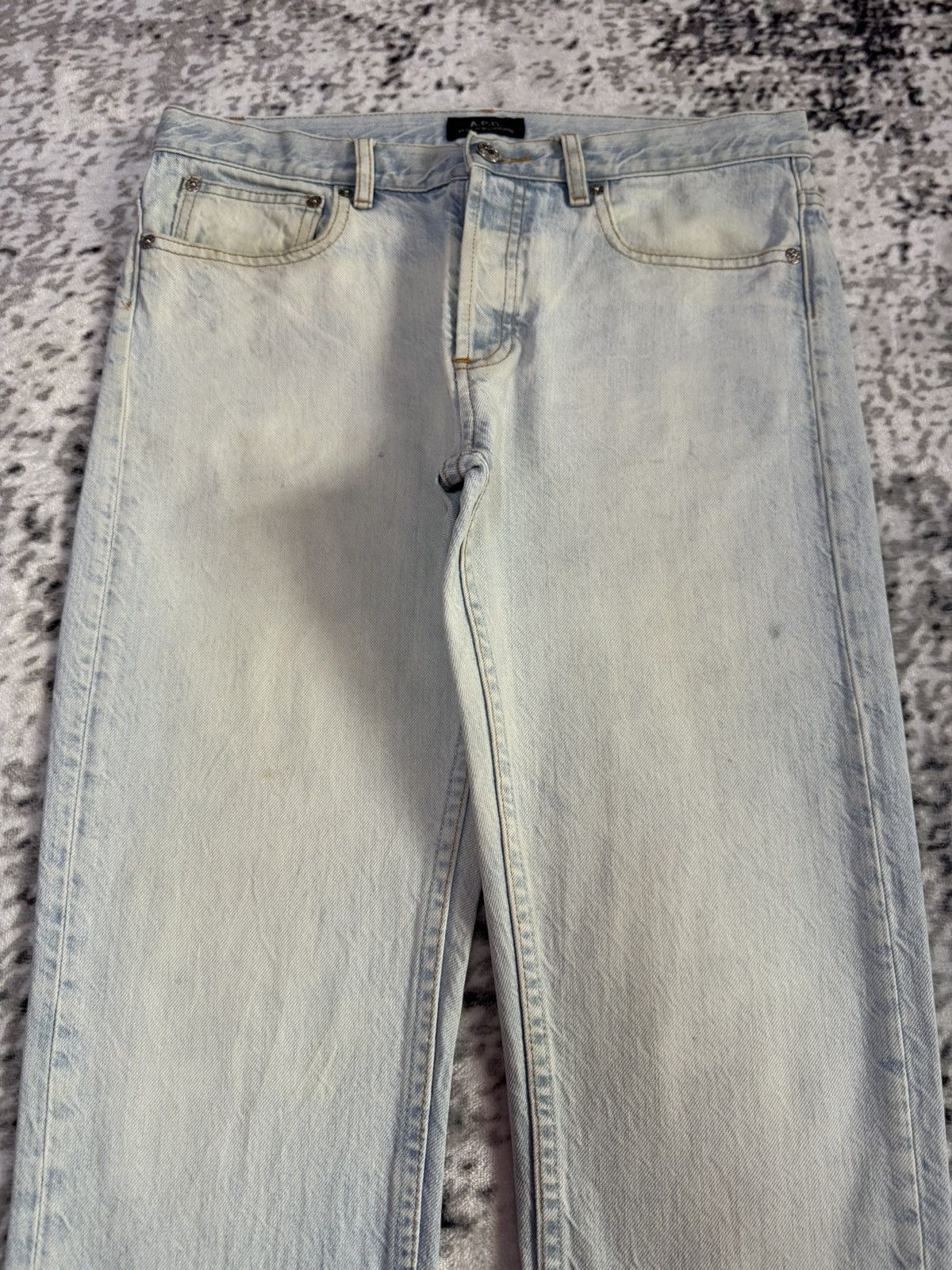 A.P.C. A.P.C Paris Petit New Standard Light Wash Slim Jeans Size US 30 / EU 46 - 3 Thumbnail