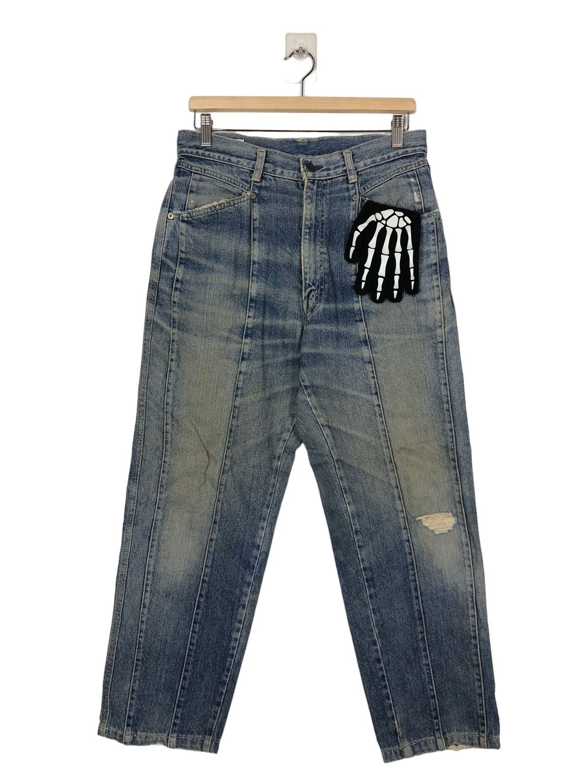 Japanese Brand 🔥90’s The Others Toyo Enterprise Distressed Denim Bush Size US 32 / EU 48 - 1 Thumbnail