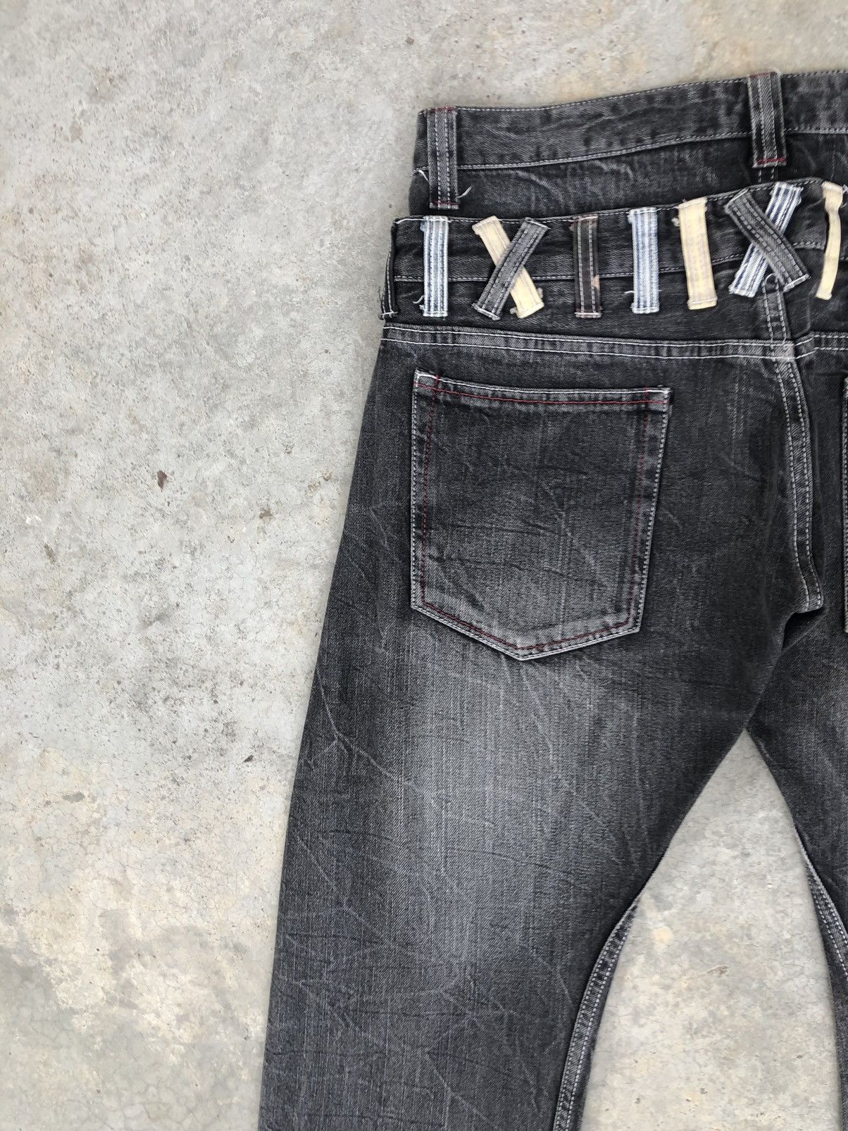 Hysteric Glamour Japanese Memory Special Double Waist Distressed Jeans Size US 33 - 10 Thumbnail