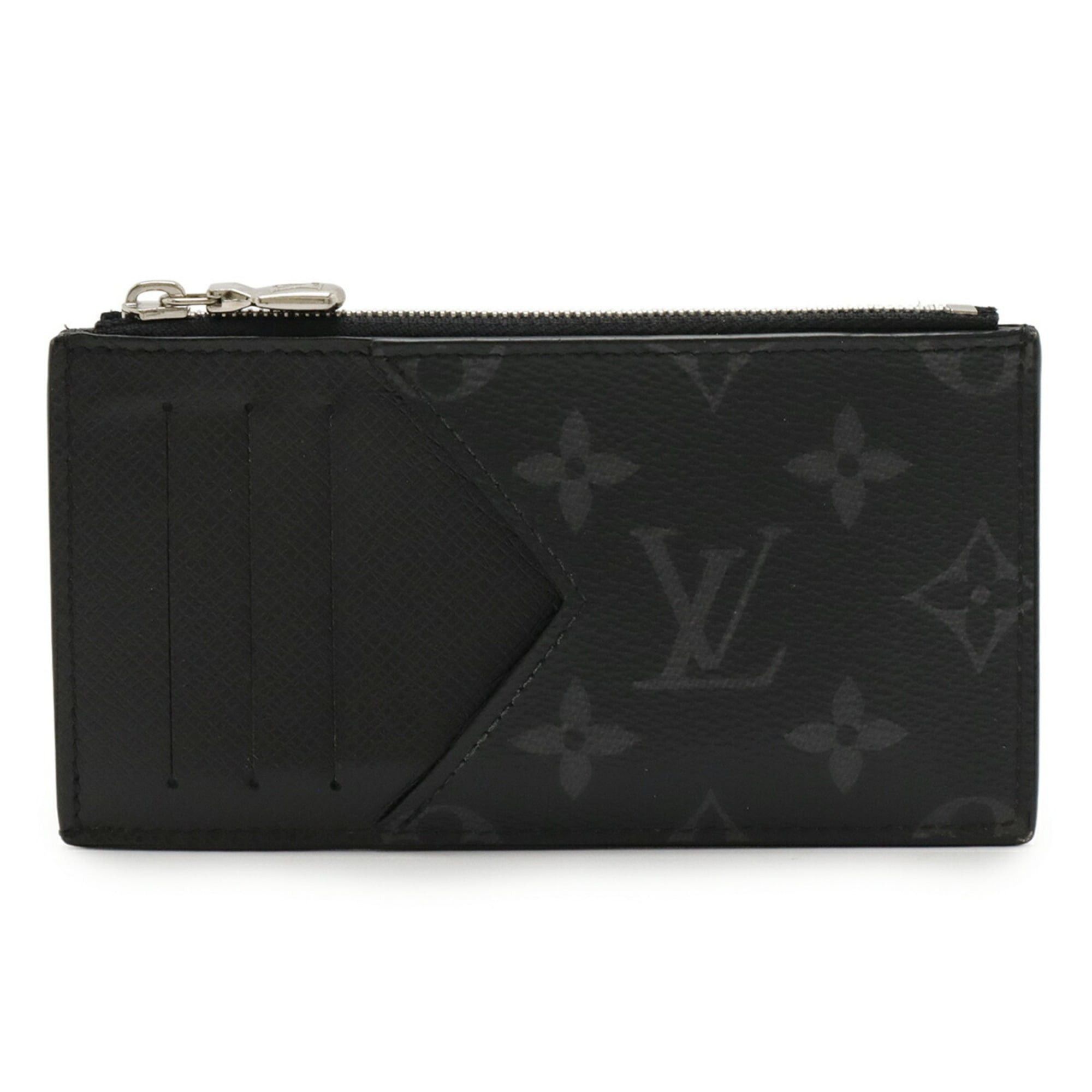 Louis Vuitton LOUIS VUITTON Taiga Rama Monogram Eclipse Coin and Card Holder, Case, Wallet, Purse, Noir, M30271 Size ONE SIZE - 1 Thumbnail