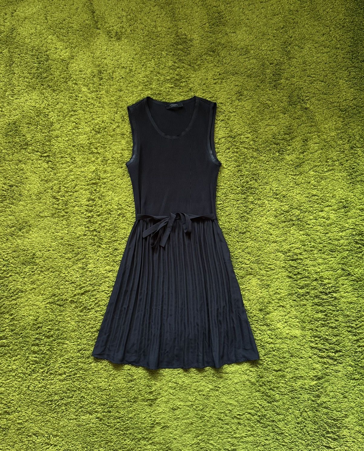 Allsaints avant Garde plisse midi dress