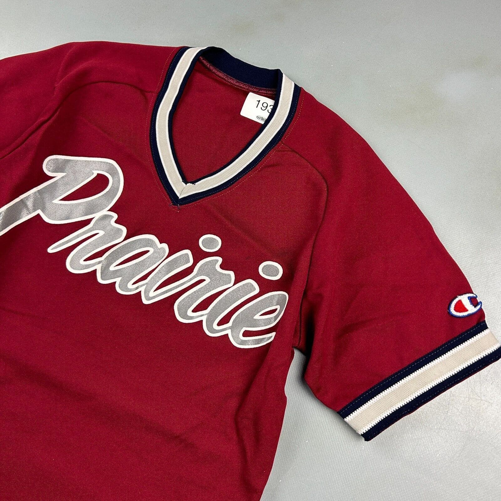 Champion VINTAGE | Prairie # 1 Champion Baseball Jersey sz S Adult Size US S / EU 44-46 / 1 - 3 Thumbnail