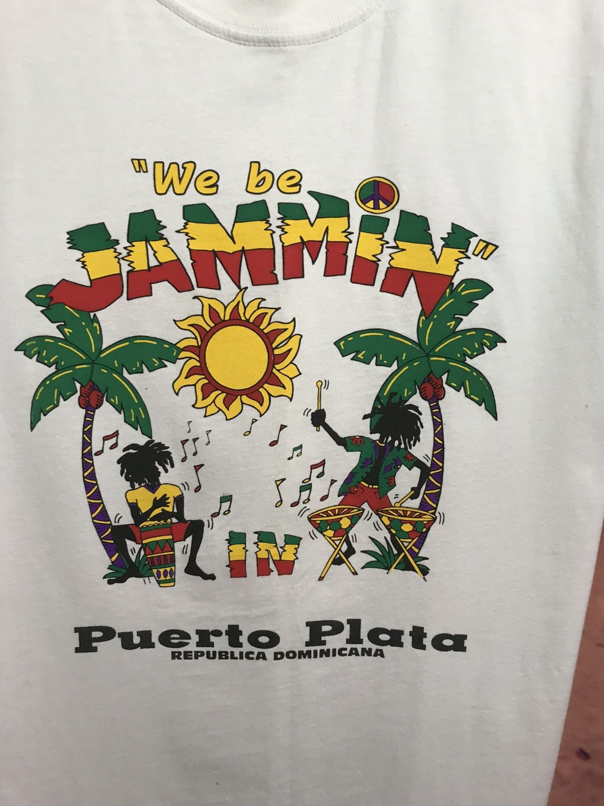 Vintage Vintage We be jammin carribean streetwear tee Size US L / EU 52-54 / 3 - 3 Thumbnail
