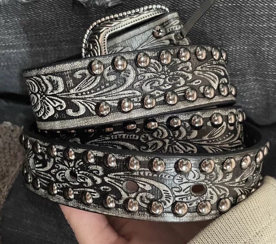 Japanese Brand × Vintage Outdoor retro punk design western rivet studded bet Size ONE SIZE - 4 Thumbnail