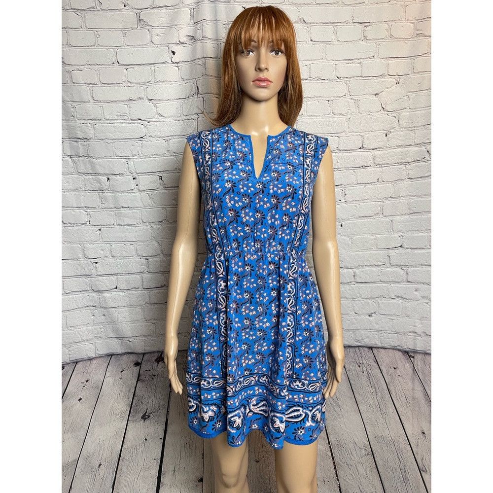 J.Crew J. Crew Silk Vintage Scarf Blue Dress Size 2 Size XS / US 0-2 / IT 36-38 - 2 Thumbnail