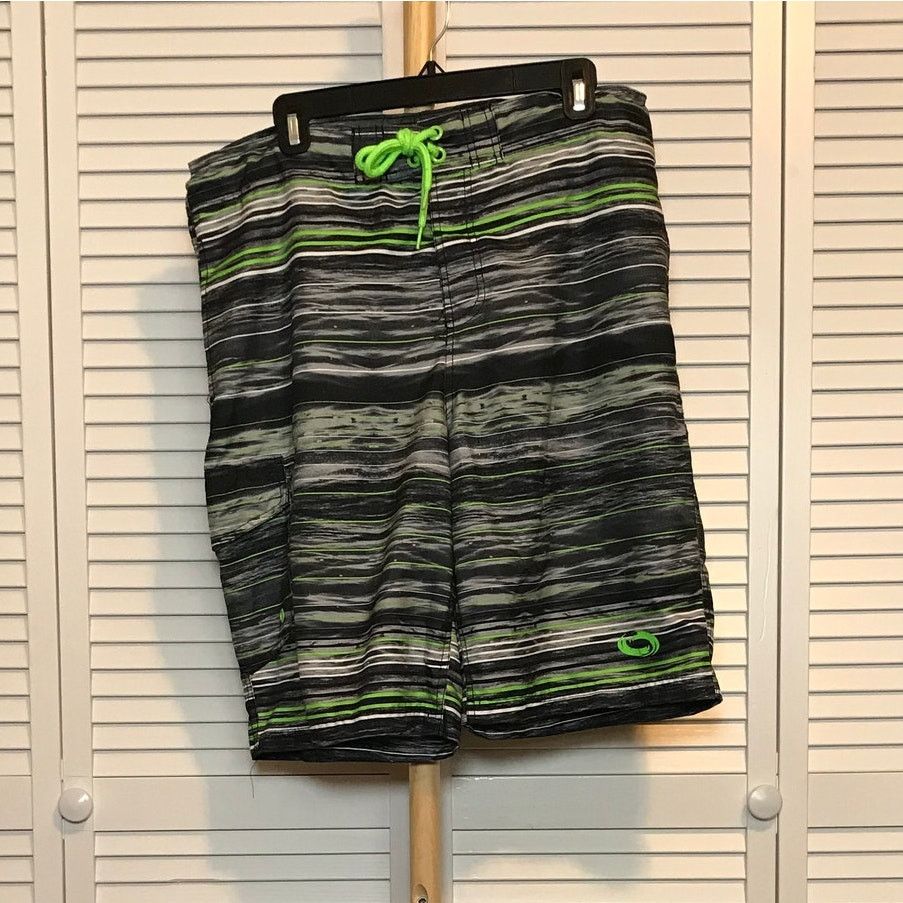Other O'Rageous Striped Pockets Bermuda Swim Trunks 34" Size US 34 / EU 50 - 1 Thumbnail