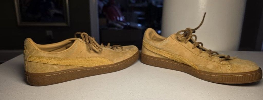 Puma Puma Basket Suede Sneakers Tan Gum Sole Women's US 7C Off Du Size US 7 / IT 37 - 7 Thumbnail