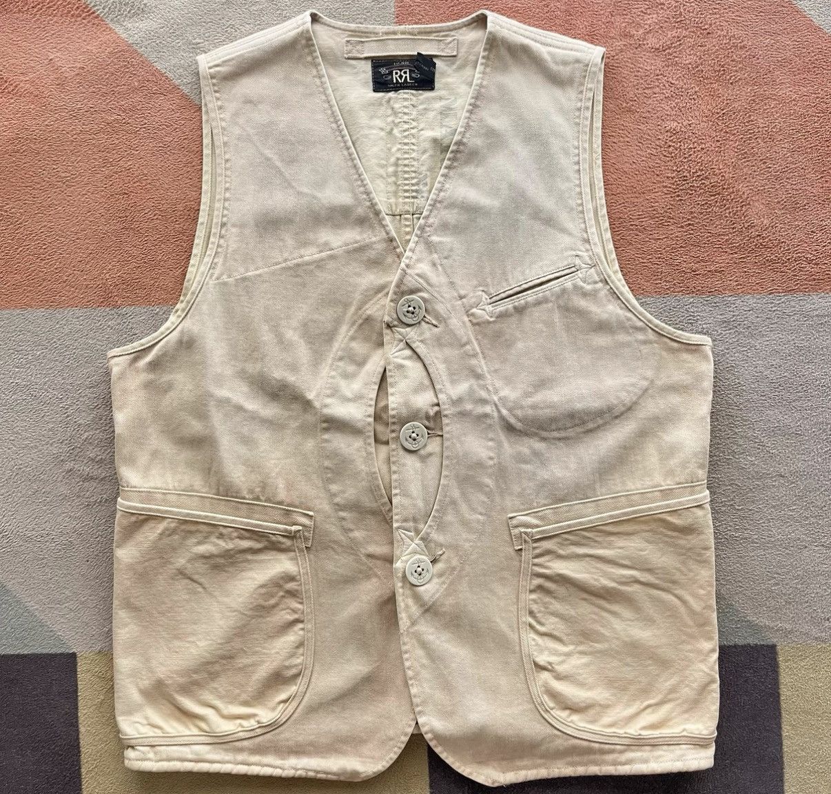 RRL Ralph Lauren Military Style Hunting Vest - Ralph Lauren K22 Size US M / EU 48-50 / 2 - 1 Thumbnail