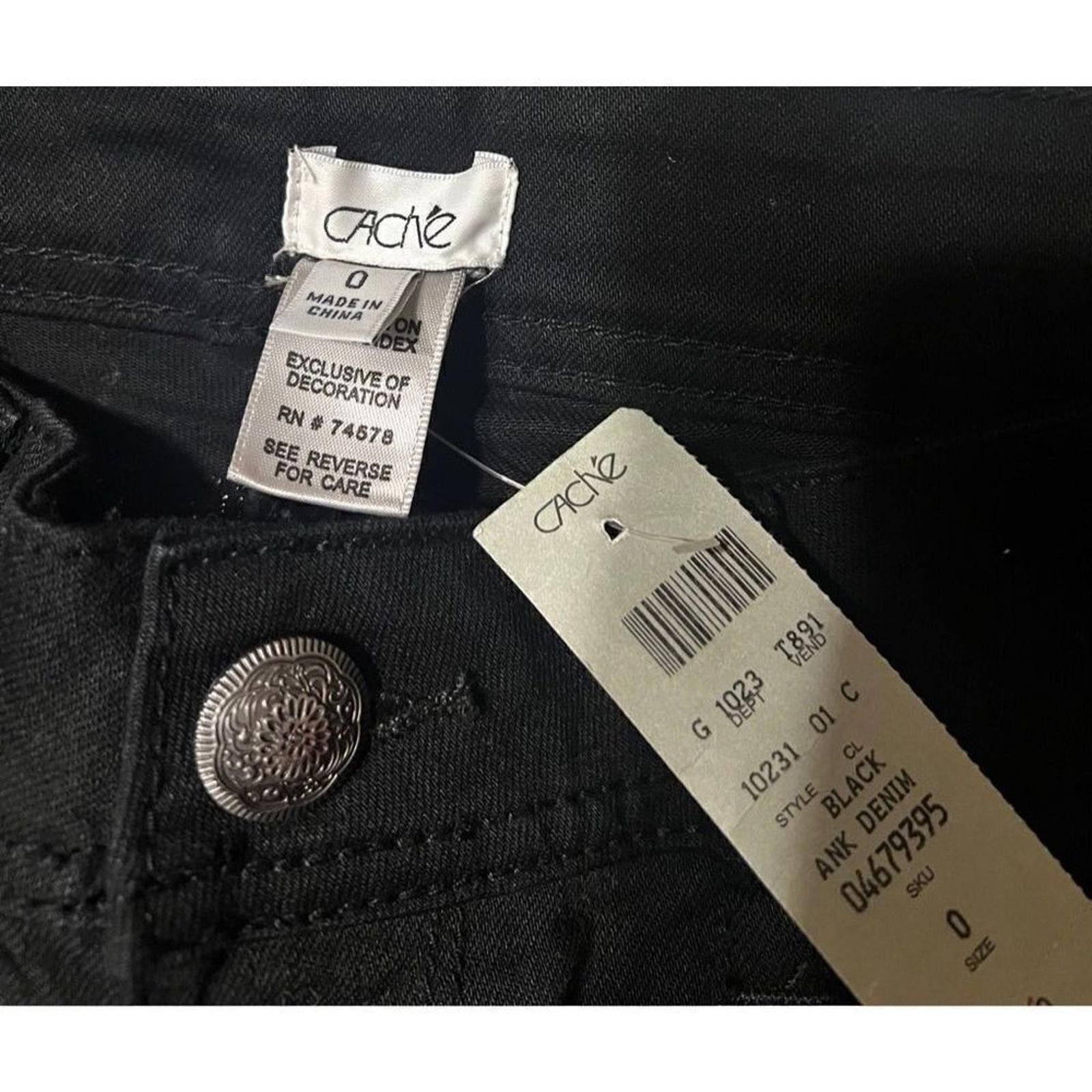 Other Cache jeans NWT sz 0 black $88 skinny ankle Size 25" / US 0 / IT 36 - 3 Thumbnail
