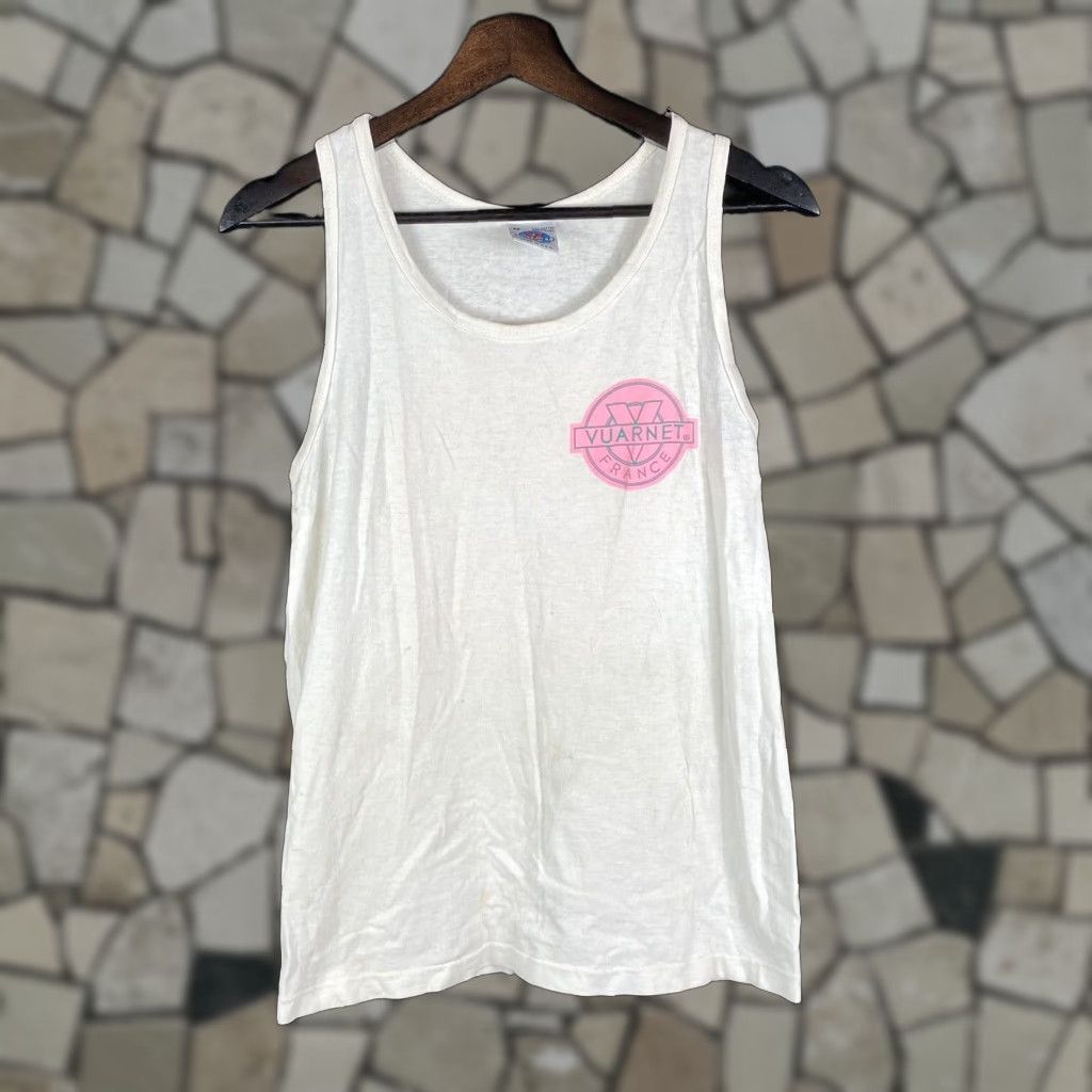 Vintage VINTAGE Vuarnet France Tank Top T-shirt M Medium 1990s Men/Mens? Size US M / EU 48-50 / 2 - 1 Thumbnail