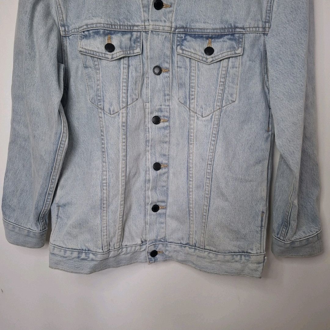 Alexander Wang ALEXANDER WANG Bleach Blue Oversized Daze Denim Jacket Size US XS / EU 42 / 0 - 4 Thumbnail