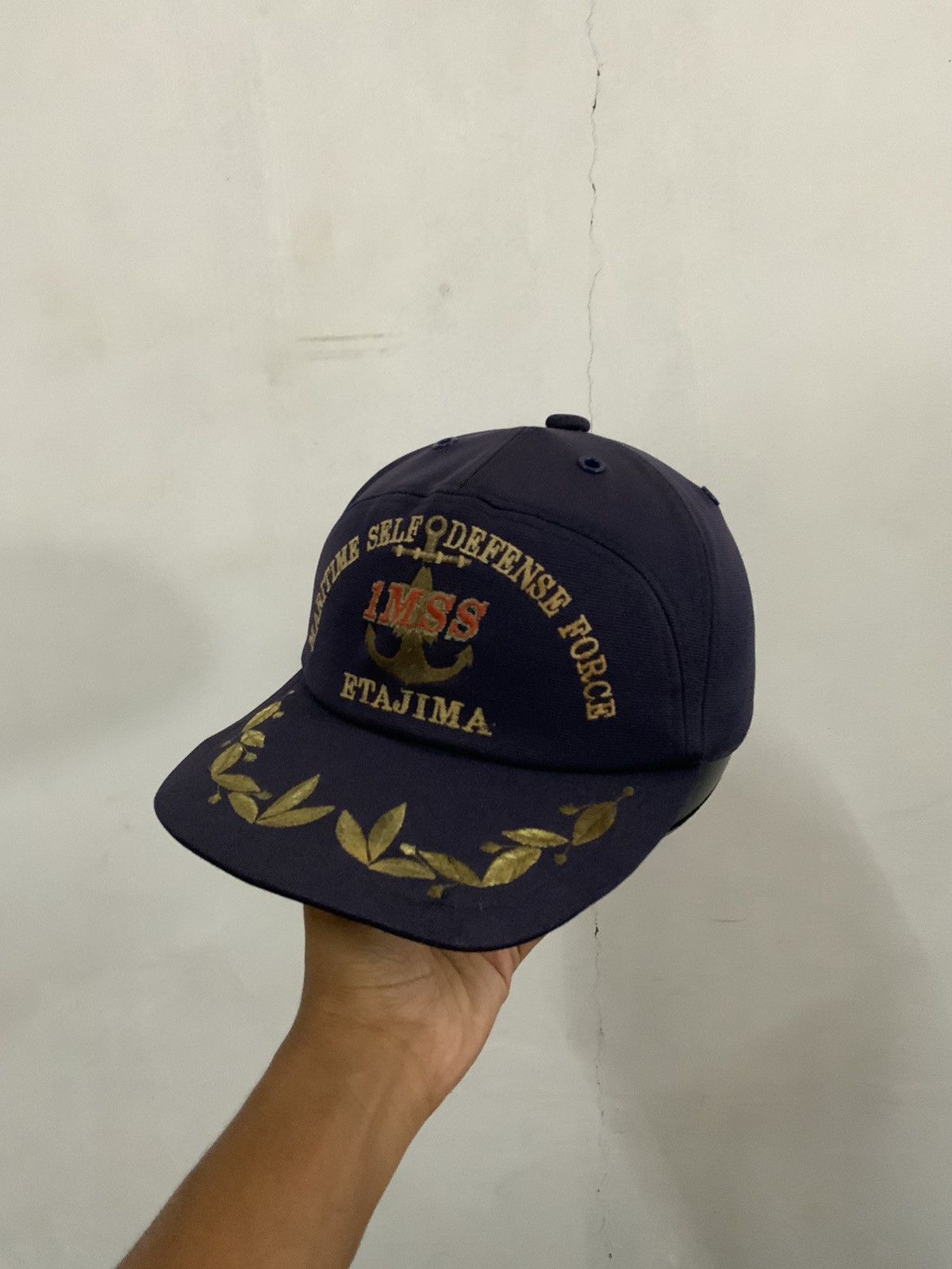 Japanese Brand Vintage Maritime Self Defense Force Indigo Hat Size ONE SIZE - 1 Thumbnail