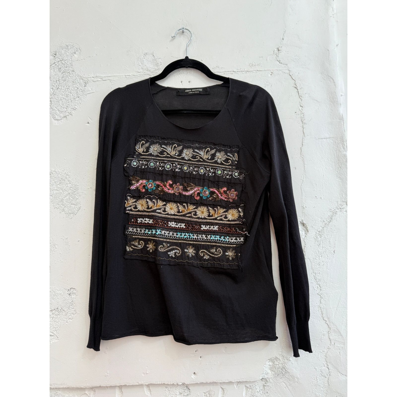 Comme des Garcons × Junya Watanabe Junya Watanbe Comme des Garcon Sequin Embellished Tee Size M / US 6-8 / IT 42-44 - 1 Thumbnail