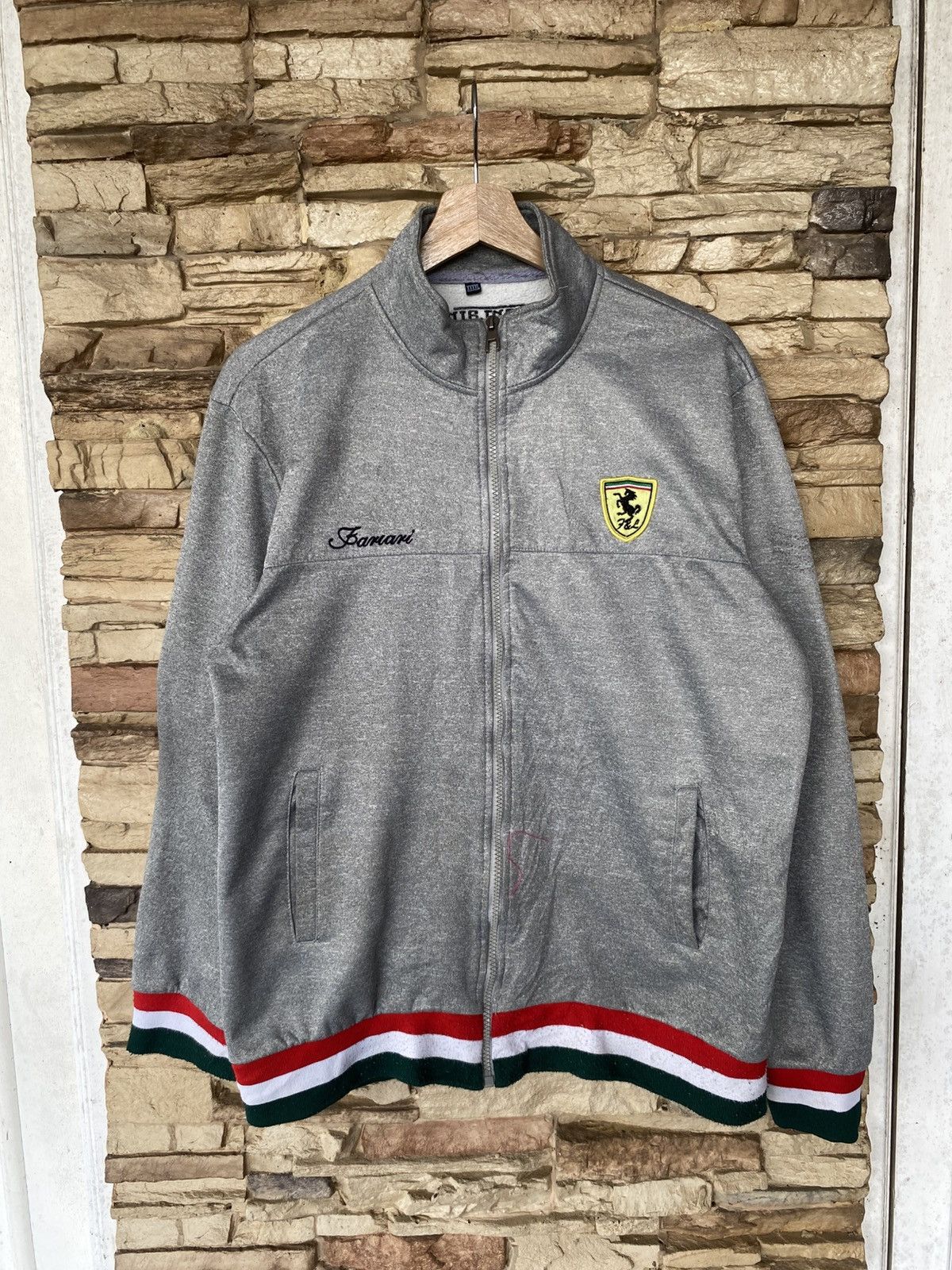 Ferrari Vintage Ferrari Full Zipper Jacket Sweater Size US L / EU 52-54 / 3 - 1 Thumbnail
