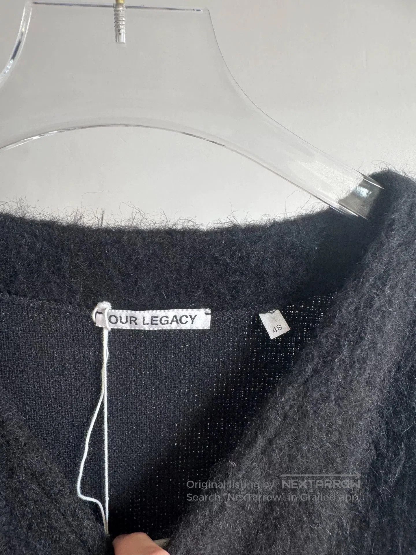 Our Legacy Our Legacy Black Mohair Cardigan. Size US M / EU 48-50 / 2 - 3 Thumbnail