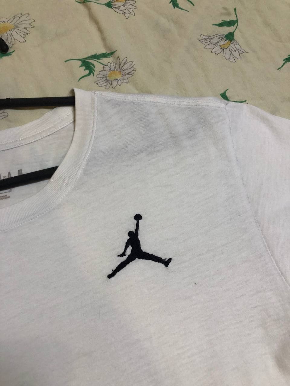 Nike Nike Air Jordan Men's White T-Shirt Black Small Jumpman Logo Size US L / EU 52-54 / 3 - 2 Thumbnail