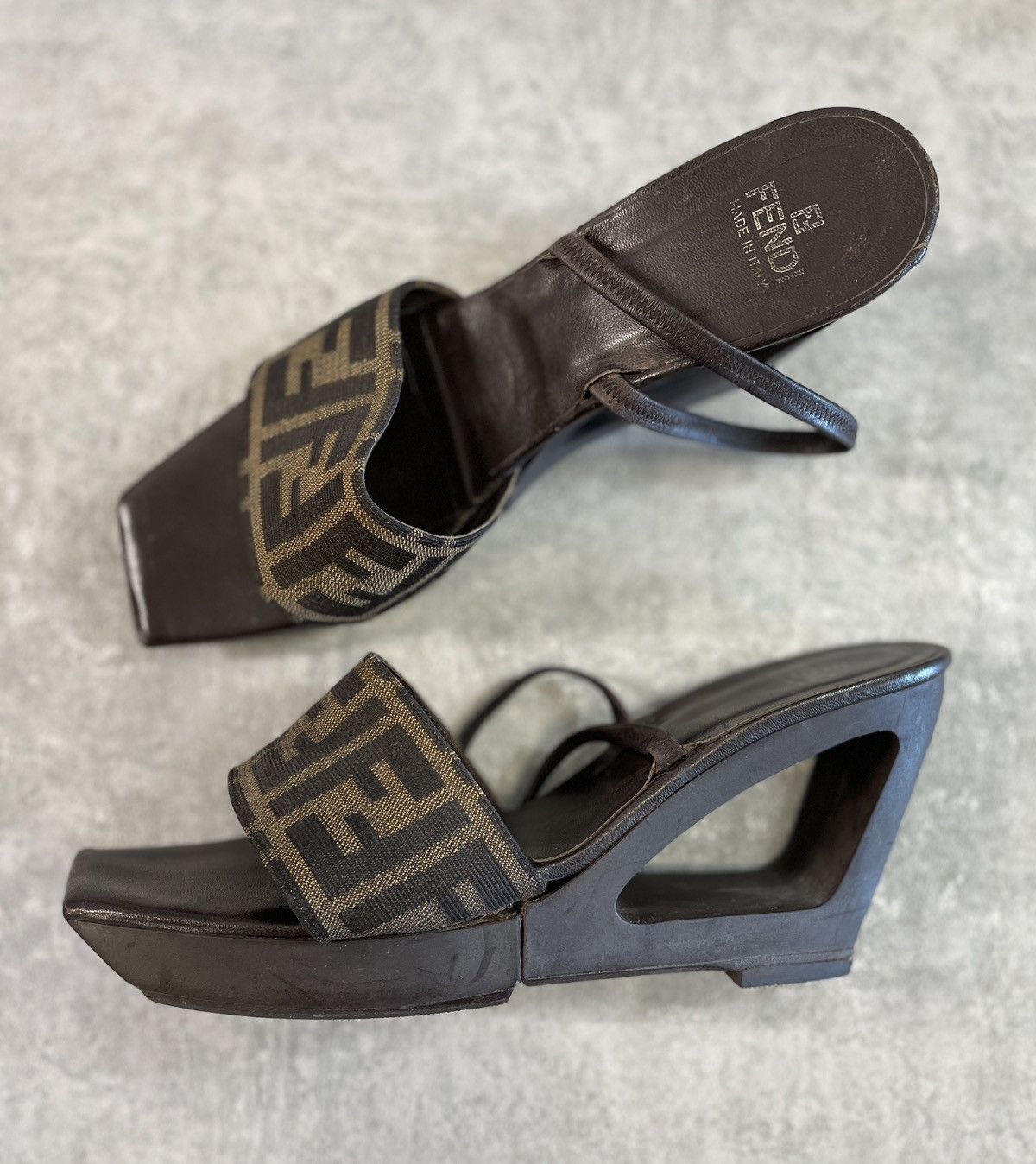 Fendi high heeled sandals