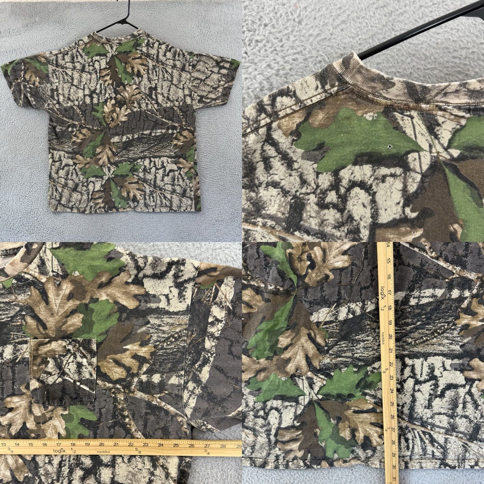 Jerzees VINTAGE Jerzees Shirt Mens 2XL Camouflage Outdoors 90s Hunting USA Brown Cotton Blend Knit Crew Neck Long Sleeve Pockets All Seasons Logo 1990s Size US XXL / EU 58 / 5 - 8 Thumbnail