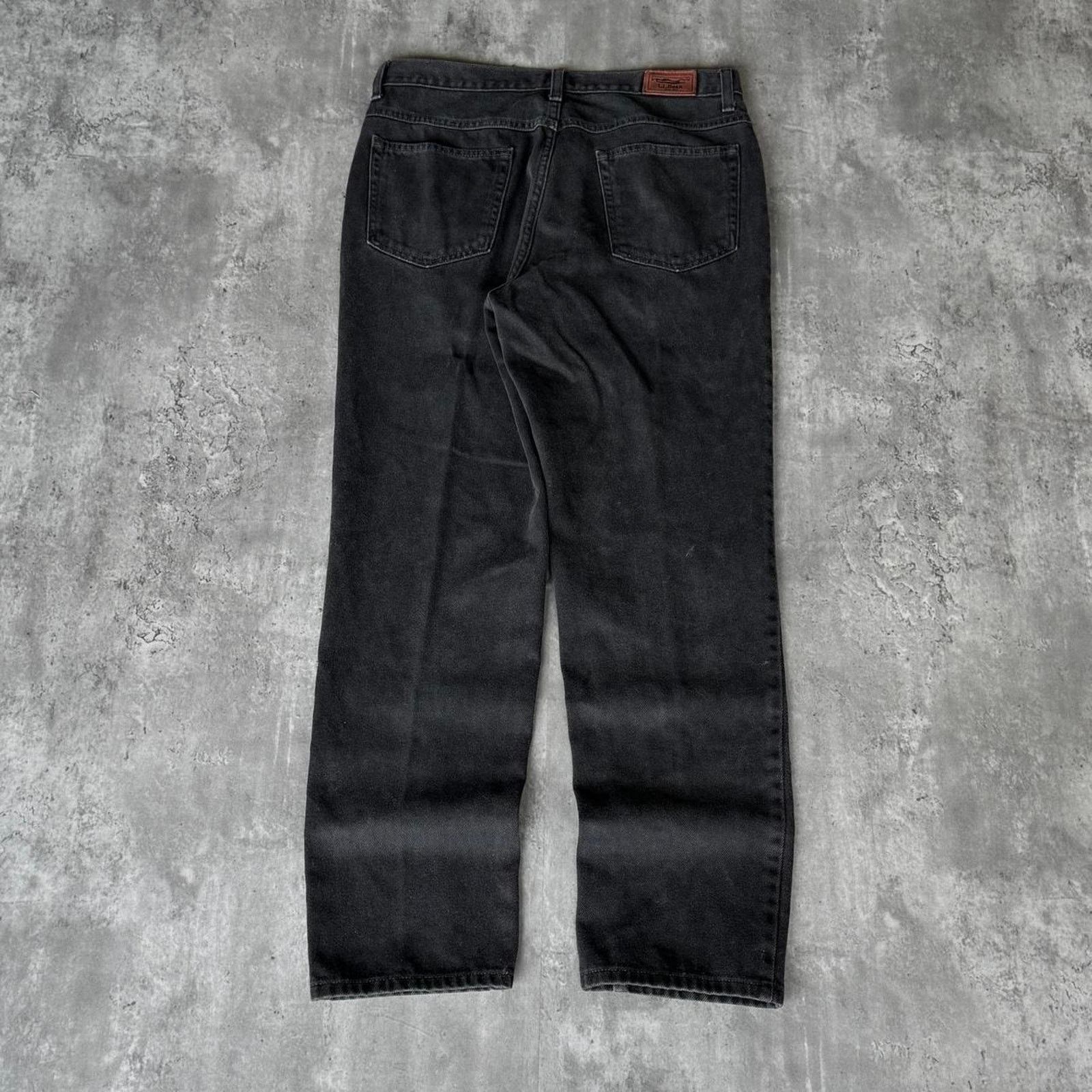 L.L. Bean × Vintage Vintage Y2K L.L. Bean Black Denim Skater Cyber Grunge Jeans Size US 33 - 1 Thumbnail