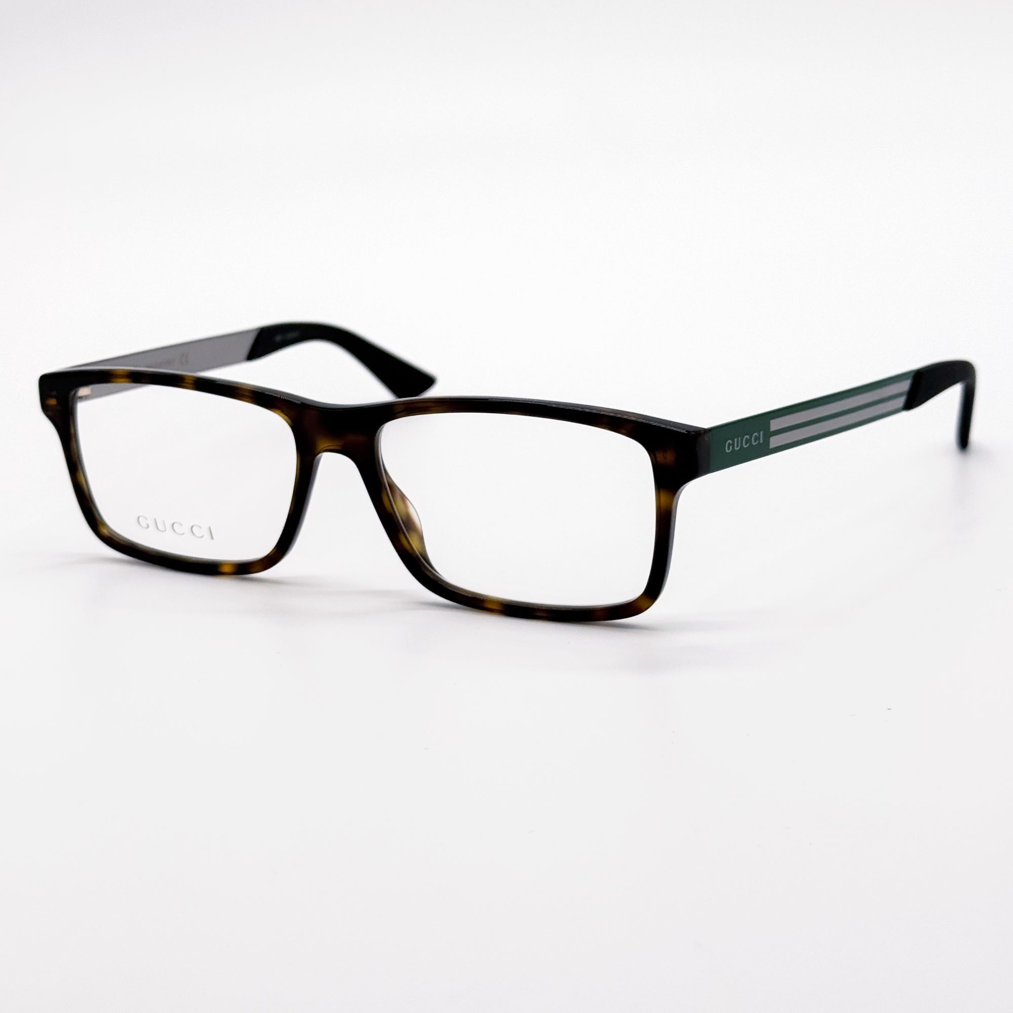 Gucci NEW GG0692O 002 GUCCI MEN HAVANA GREEN EYEGLASSES GUCCI Size ONE SIZE - 3 Thumbnail