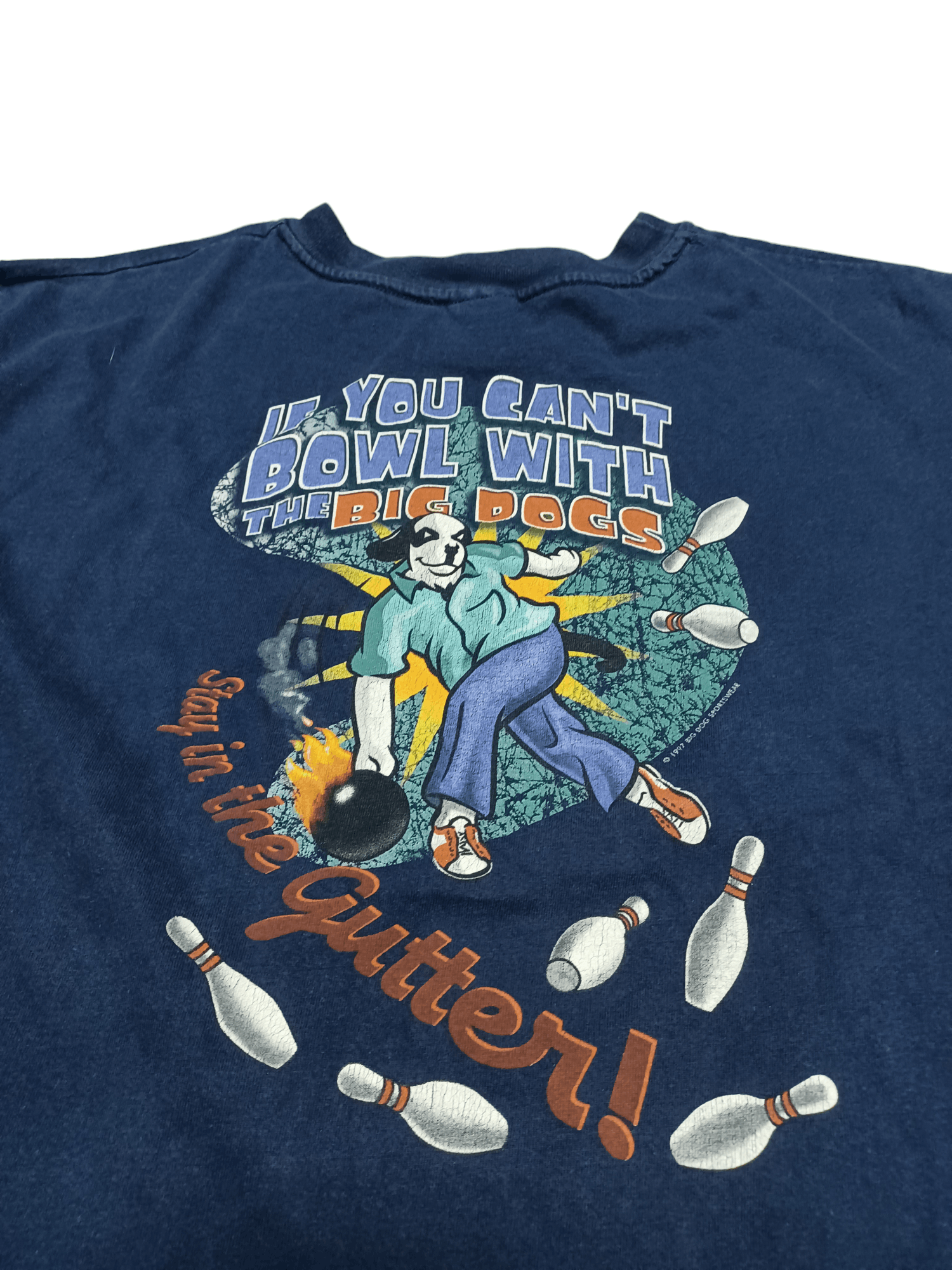 Other 1997 VNTG BAD DOGS SANTA BARBARA BOWLING FANTASTIC CRAZY TEE Size US L / EU 52-54 / 3 - 2 Thumbnail