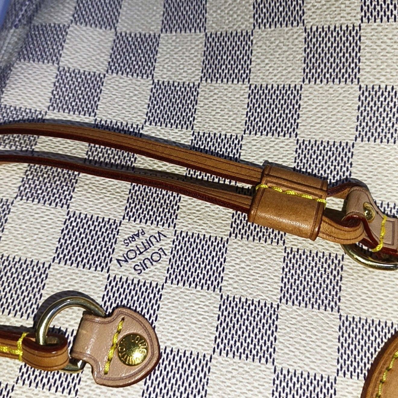 Louis Vuitton Louis Vuitton Damier Azur Neverfull MM with Pouch Size ONE SIZE - 10 Thumbnail