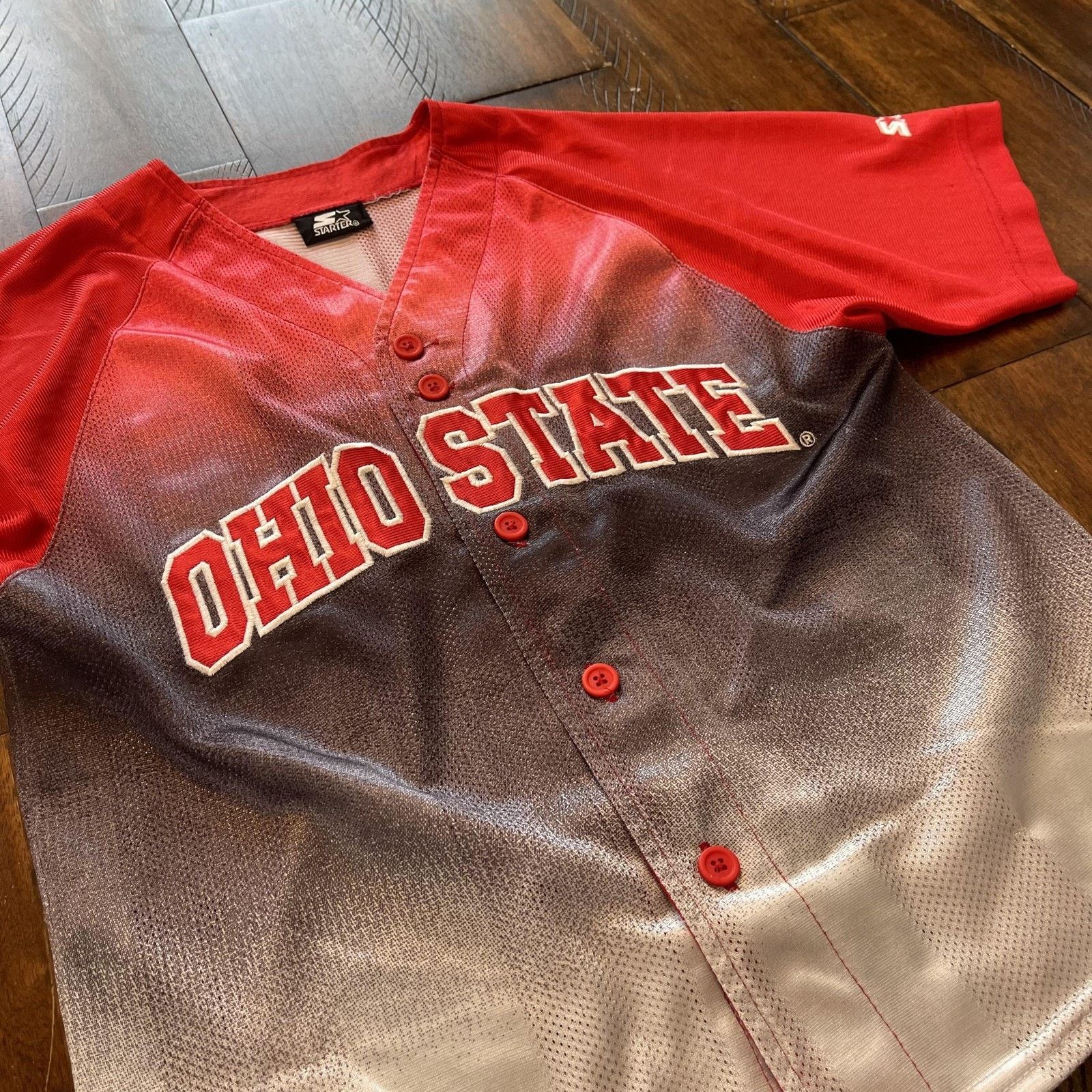 Starter Ohio State Buckeyes Jersey Womens M Baseball Starter Mesh Size M / US 6-8 / IT 42-44 - 4 Thumbnail