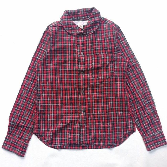 Comme des Garcons × Comme des Garcons SHIRT comme des garcons shirts tartan plaid round collar Size XS / US 0-2 / IT 36-38 - 1 Thumbnail