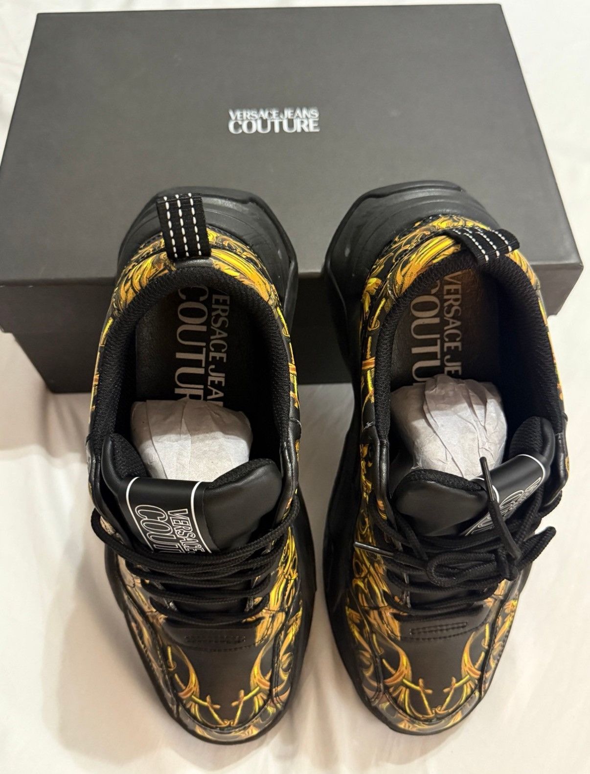 Versace Jeans Couture Versace jeans couture "Scarpa" sneaker with calf leather Size US 10 / EU 43 - 5 Thumbnail