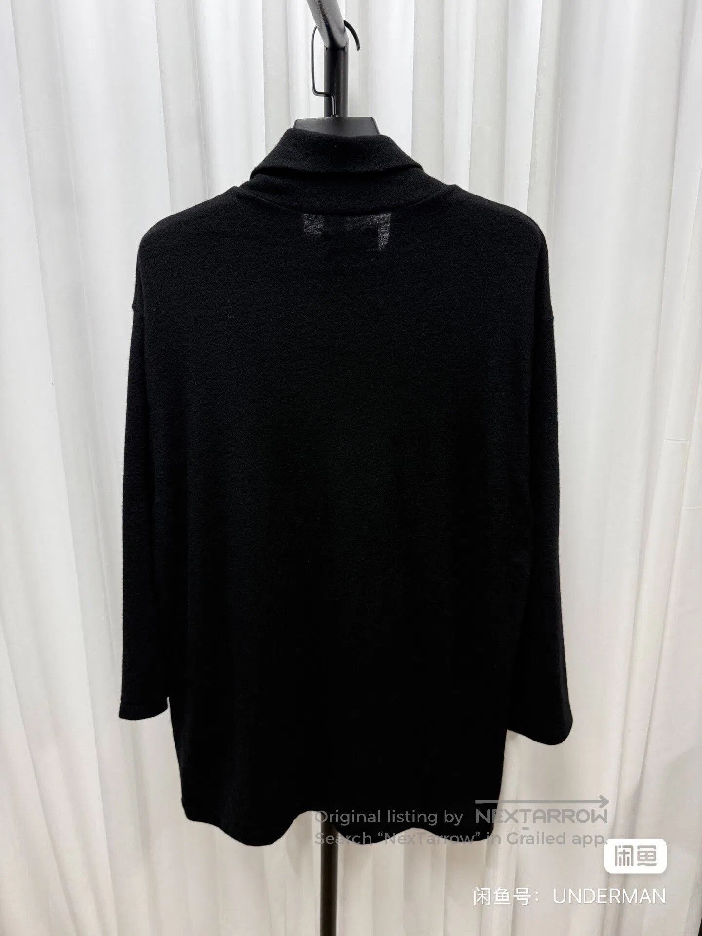 Yohji Yamamoto Yohji Yamamoto Black Wool Turtleneck. Size US L / EU 52-54 / 3 - 6 Thumbnail