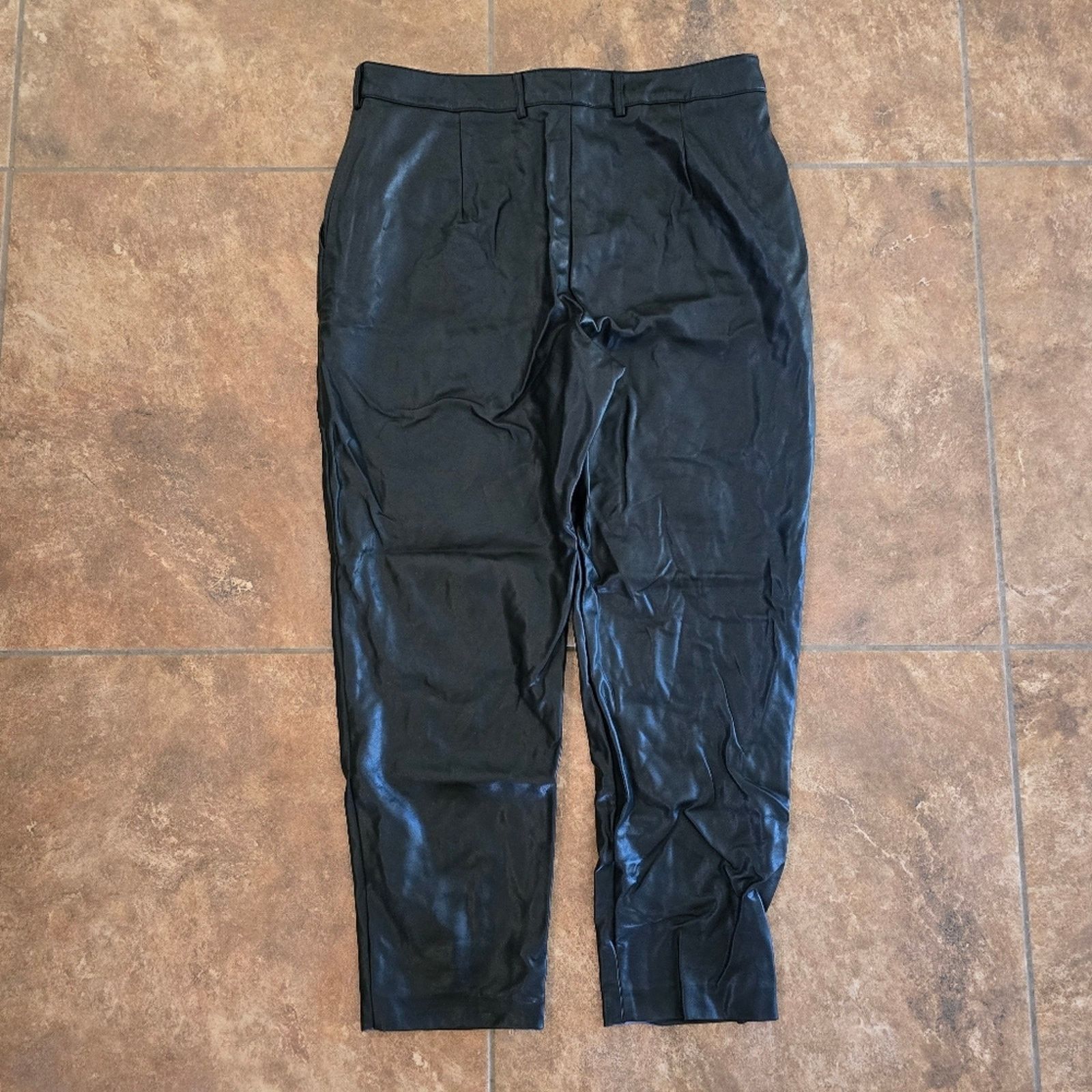 French Connection Black | FRENCH CONNECTION | Leather Pant Size 34" / US 12 / IT 48 - 2 Thumbnail