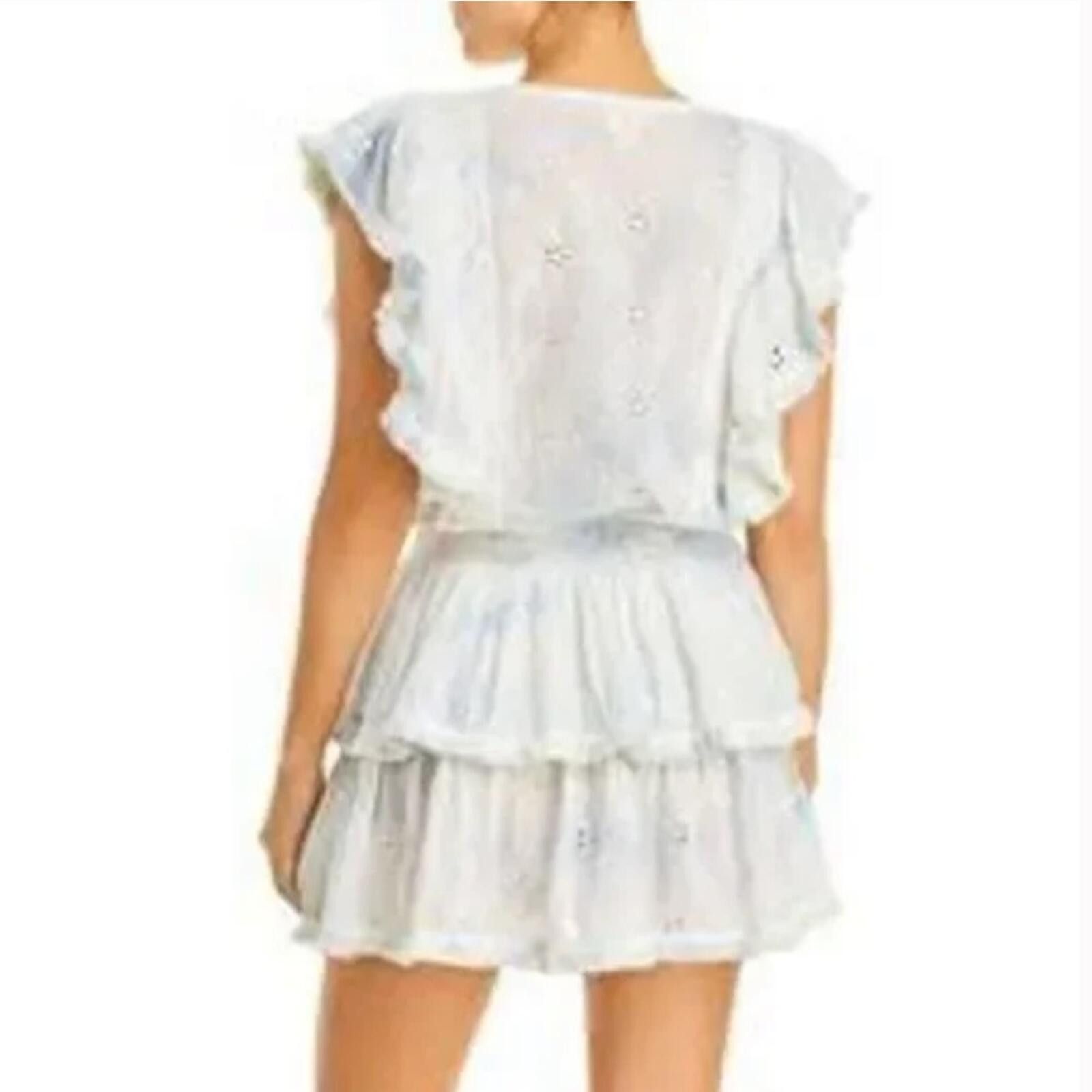 Other SURF GYPSY Ruffle Mini Eyelet Tie Dye Dress Size L / US 10 / IT 46 - 2 Thumbnail