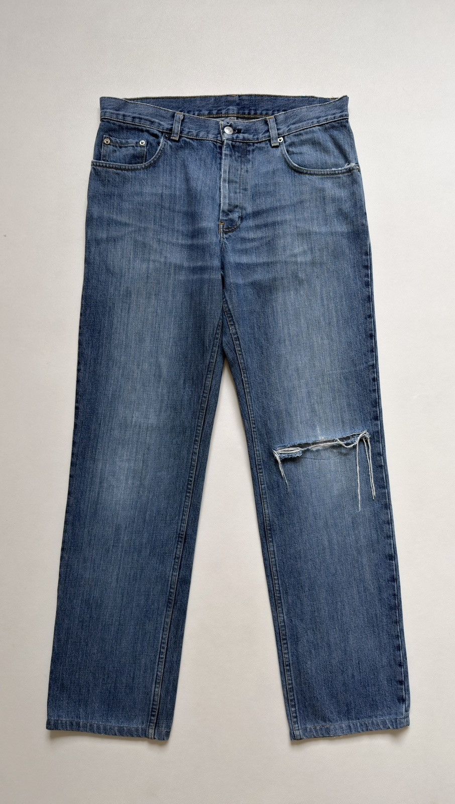 Helmut Lang Thrashed ‘Vintage Sanded Denim’ Jeans Size US 33 - 2 Thumbnail