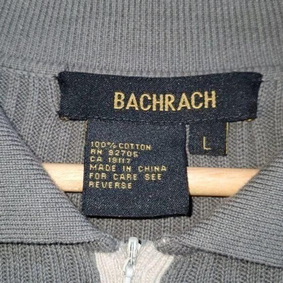 Bachrach Bachrach 1/4 Zip Long Sleeve Collared 2 Toned Pullover Sz. L Size US L / EU 52-54 / 3 - 5 Thumbnail