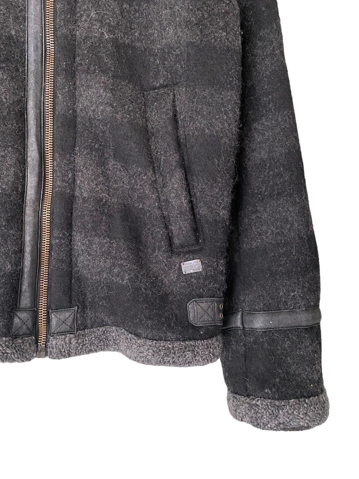 Diesel Diesel Faux Fur Leather Zipper Jacket (L) Size US L / EU 52-54 / 3 - 5 Thumbnail