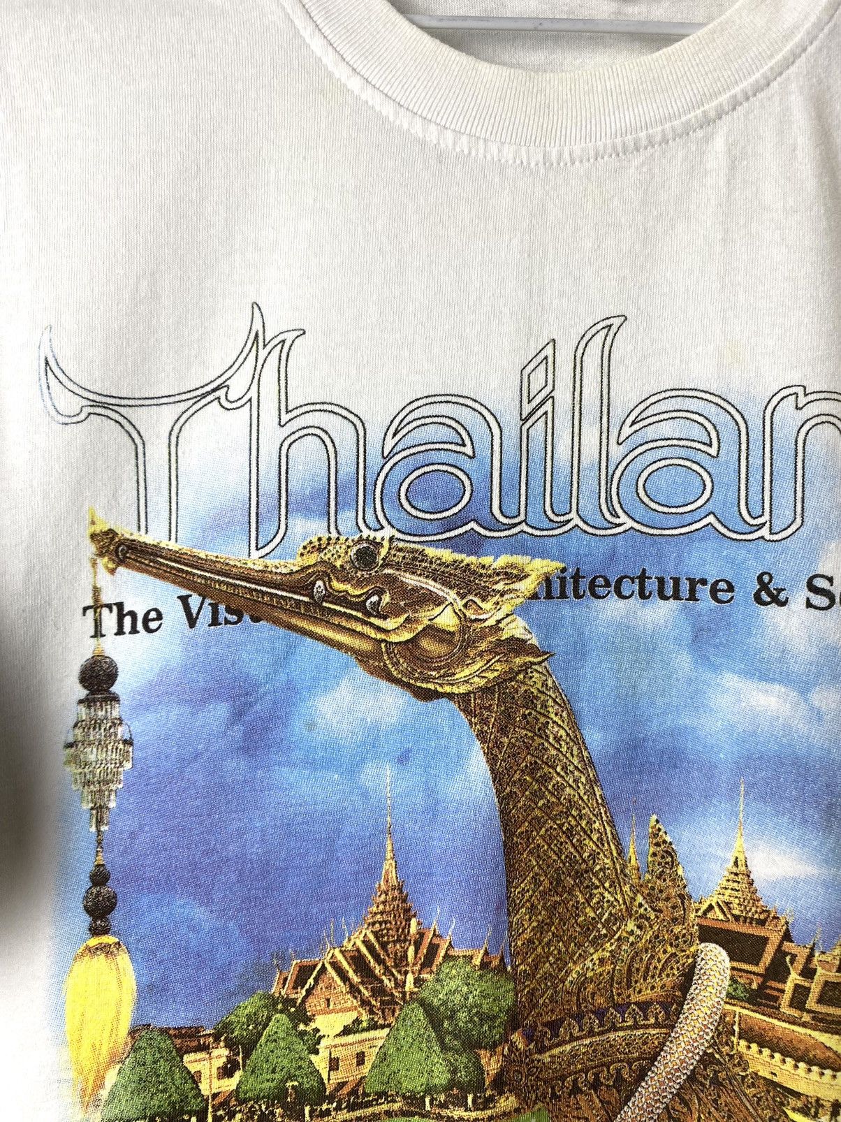Band Tees 1990’s Vintage Thailand Bangkok Gold Dragon Art T Shirt Size US L / EU 52-54 / 3 - 3 Thumbnail
