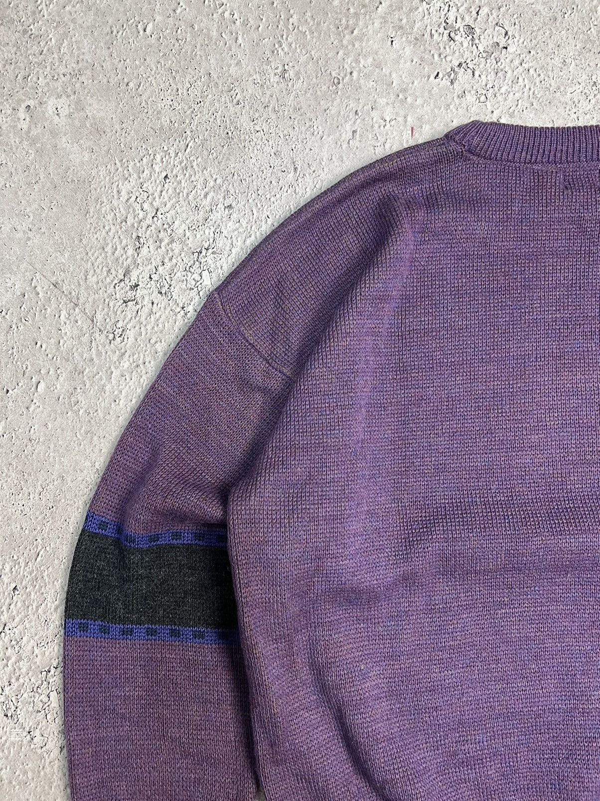 Homespun Knitwear RAPIDO SPIRIT Intarsia palace WOOL motive graphic SWEATER Size US L / EU 52-54 / 3 - 10 Thumbnail
