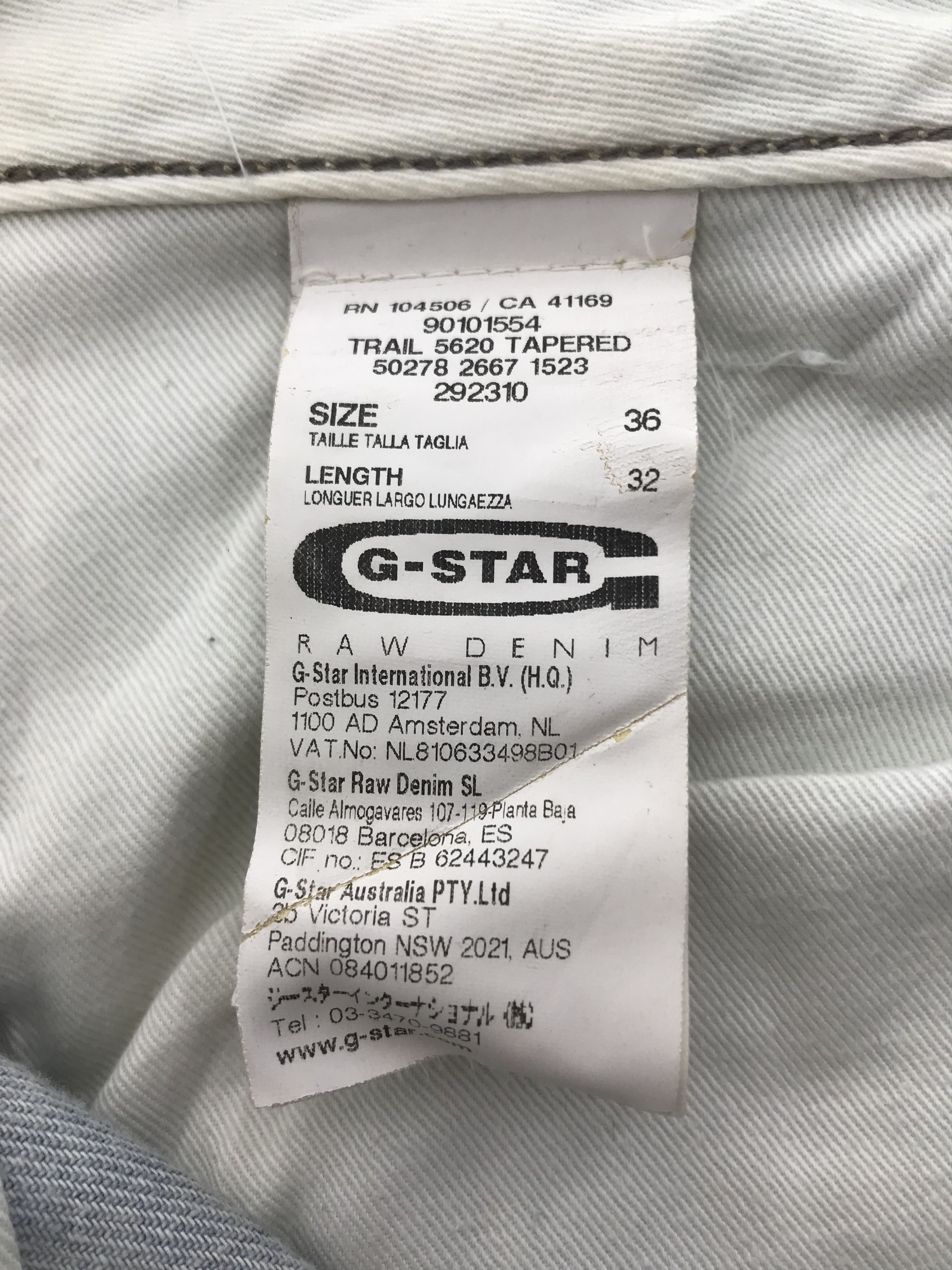 G-Star G-Star Raw Denim Tactical Jeans Size US 36 / EU 52 - 13 Thumbnail