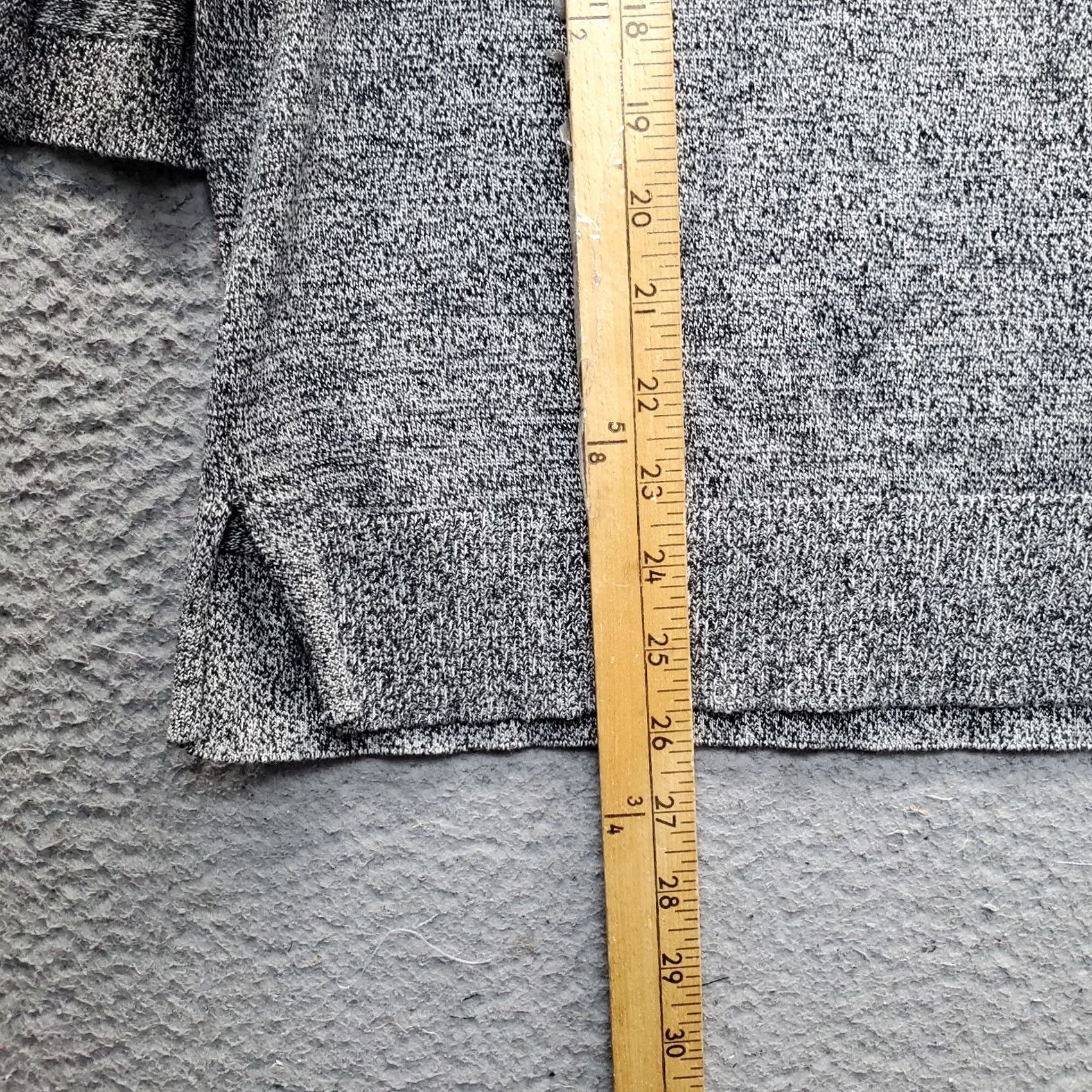 Halston H by Halston Knit Top Womens 2XS Gray Heather Split Bell Sleeve V Neck Shirt Womens Size 2XS Gray Size XXS / US 00 / IT 34 - 3 Thumbnail