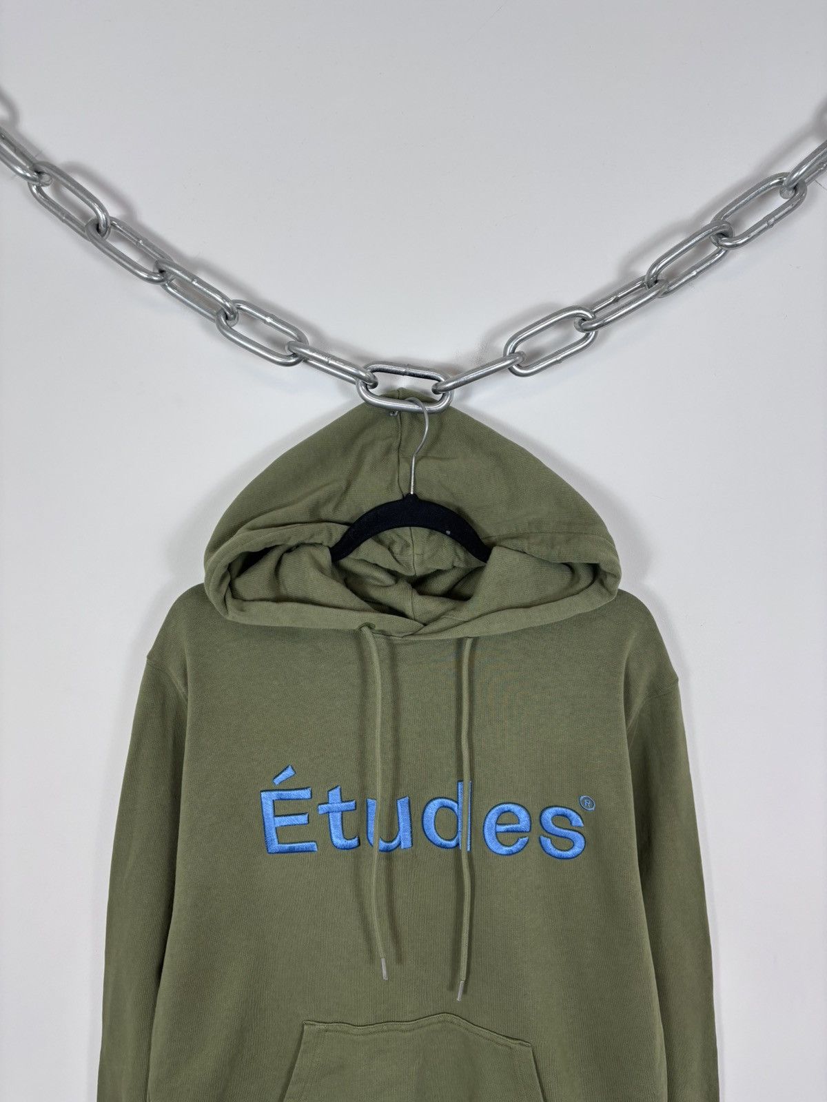 Etudes Etudes Studio Klein Big Embroidered Logo Olive Green Hoodie Size US M / EU 48-50 / 2 - 2 Thumbnail