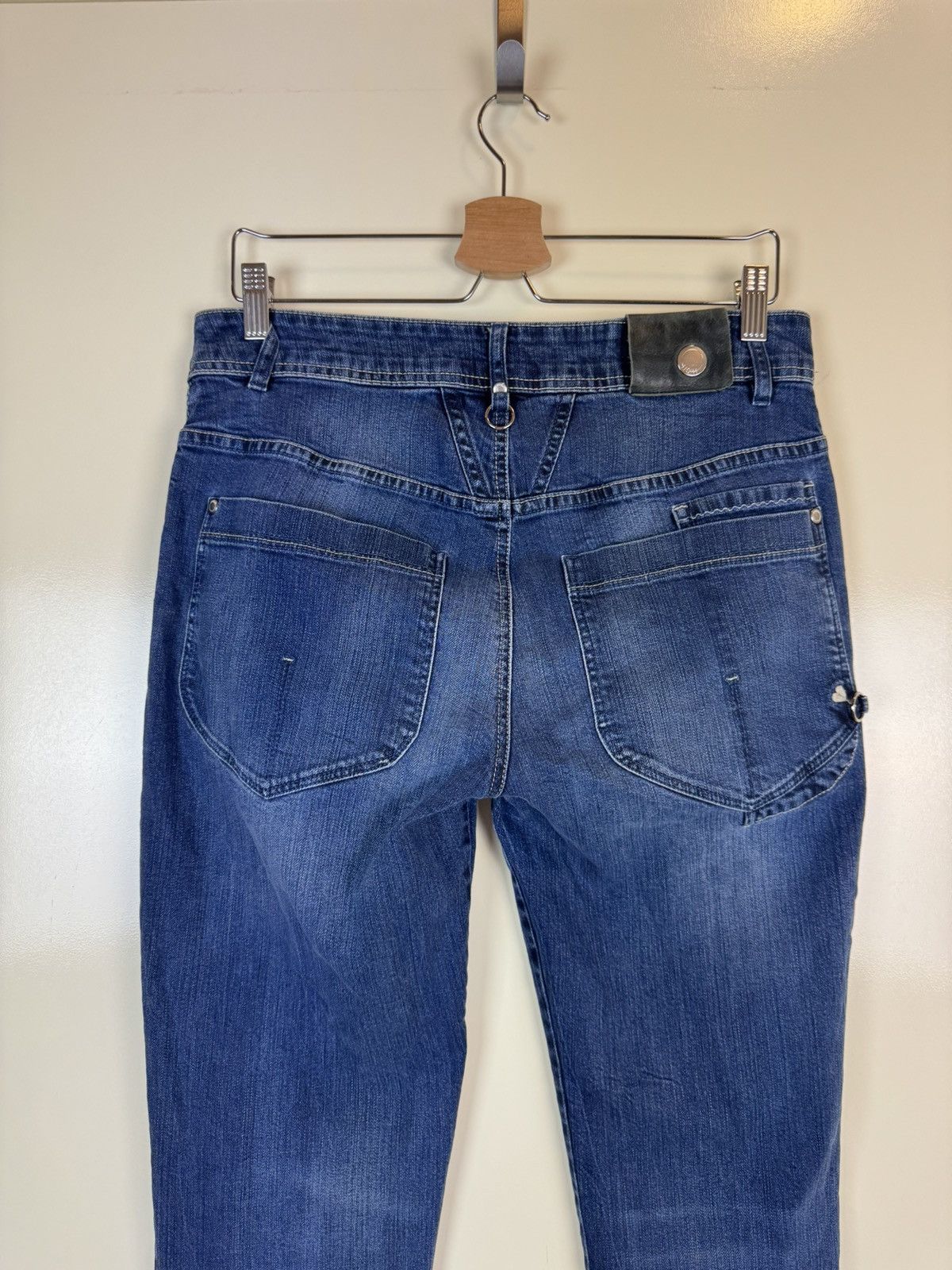 Rundholz High everyday couture distressed patches jeans mom boyfriend Size 32" / US 10 / IT 46 - 5 Thumbnail