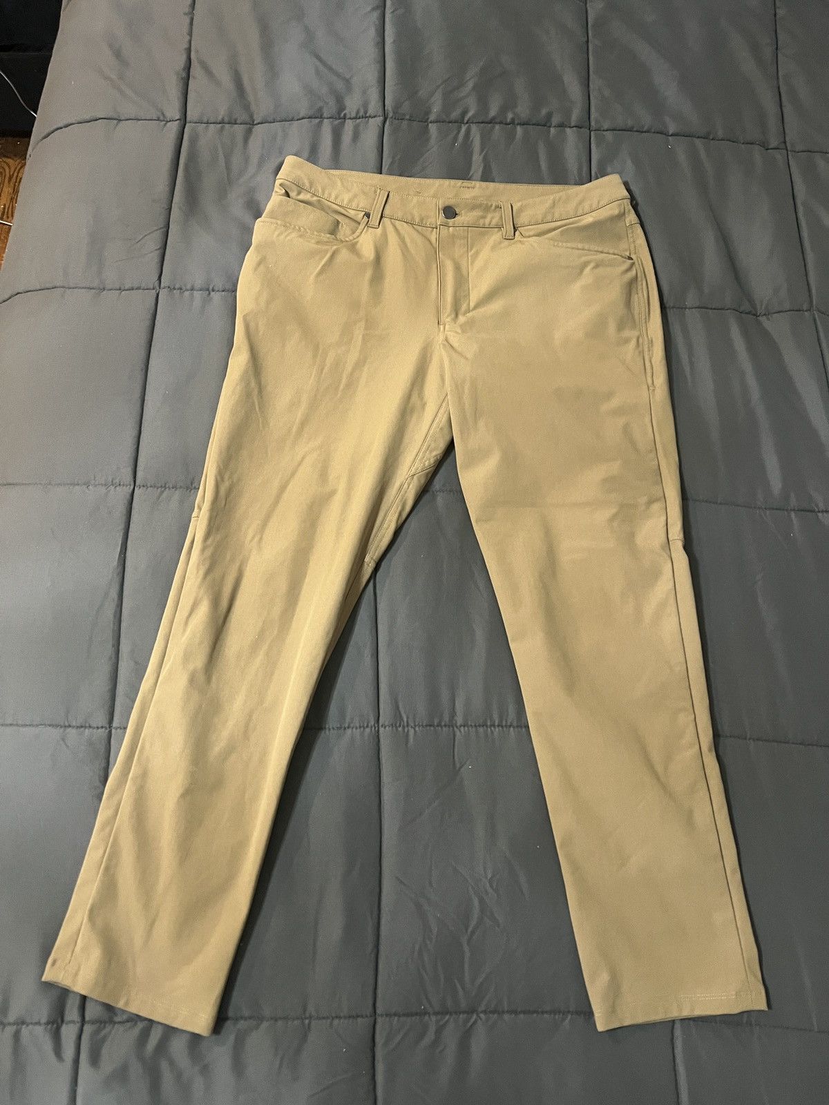 Lululemon Khaki ABC Pants 34 Inch Slim