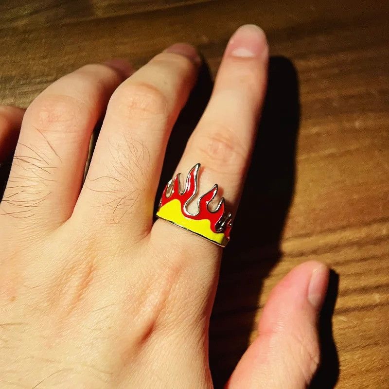 Jewelry × Vintage Retro Flame Ring Size ONE SIZE - 5 Thumbnail
