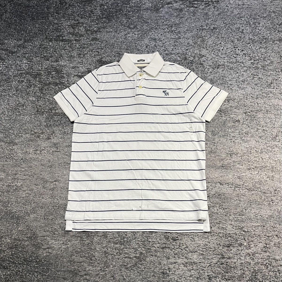 Abercrombie & Fitch Vintage Abercrombie & Fitch Muscle Polo Shirt White Blue XXL Size US XXL / EU 58 / 5 - 1 Thumbnail