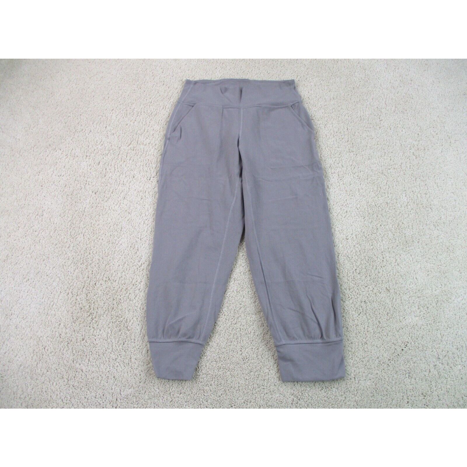 image of Lululemon Pants Womens 6 Gray Lightweight Align Crop Joggers Outdoors Ladies in White