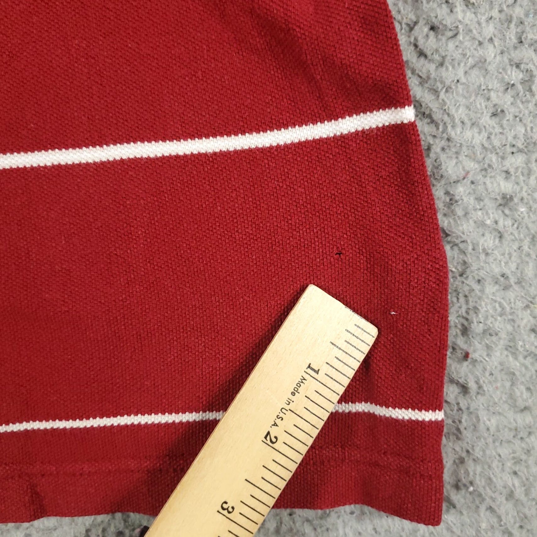 Tommy Hilfiger Tommy Hilfiger Polo Shirt Mens XL Red White Striped Short Sleeve Casual Size US XL / EU 56 / 4 - 7 Thumbnail